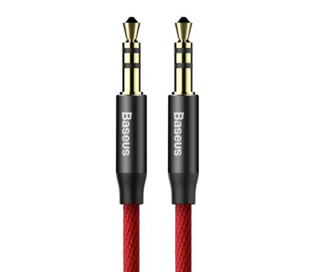 Baseus Kabel Audio Jack 3,5 - Jack 3,5 Baseus Yiven 1m czerwony CAM - 1379443 - zdjęcie